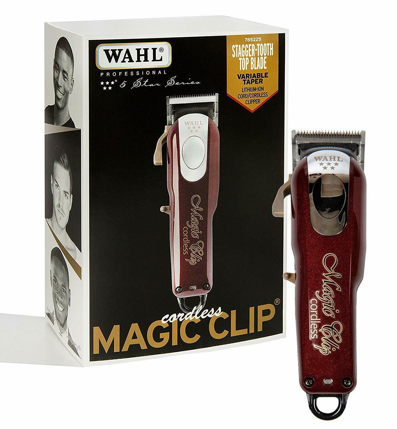 Wahl Cordless Clipper (Red & Silver) – 8148