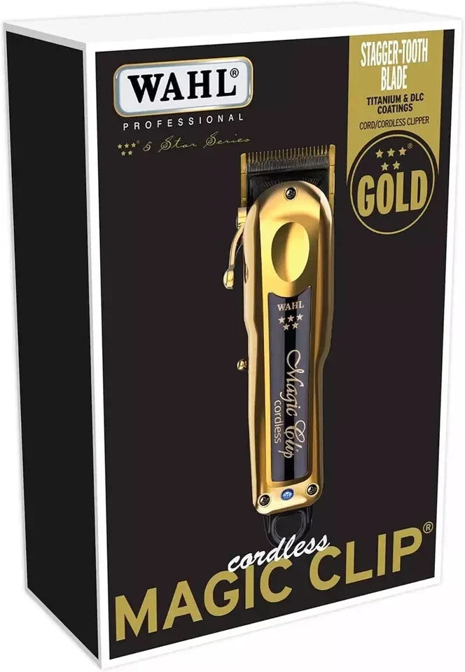 Wahl Cordless Clipper (Black & Gold) – 8148